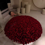 Корзина XXL из красных роз