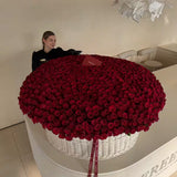 Корзина XXL из красных роз